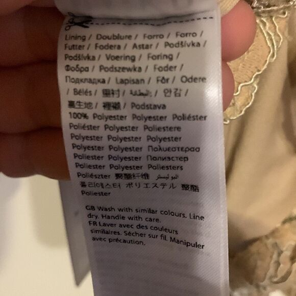 NA-KD NWT beige lace tie back singlet Size S/ EU 34 - Picture 7 of 7